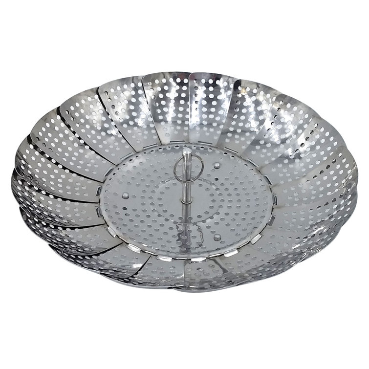 Kitchen Supply Wholesale 2.75'' Stainless Steel Steamer Basket with 10.5'' Diameter Wayfair.ca
